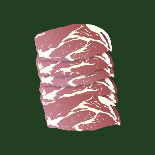 Christmas organic smoked collar bacon