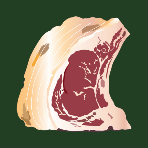 Pasture fed organic sirloin wing rib of beef ++