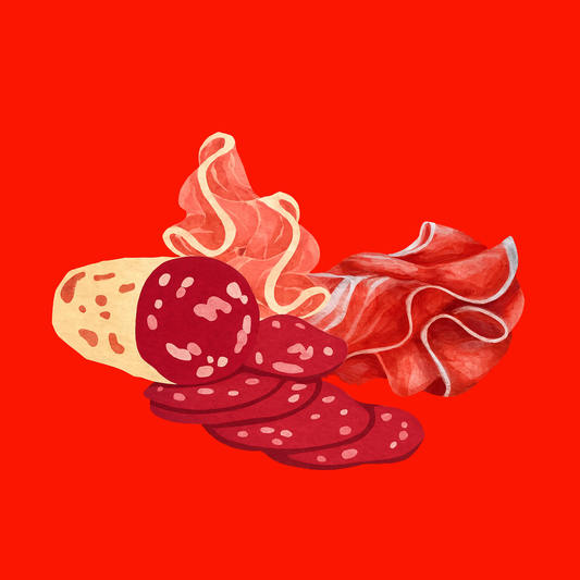 Chrismas organic mixed salami platter