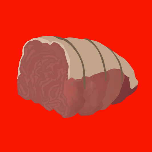 Christmas organic rolled leg of pork