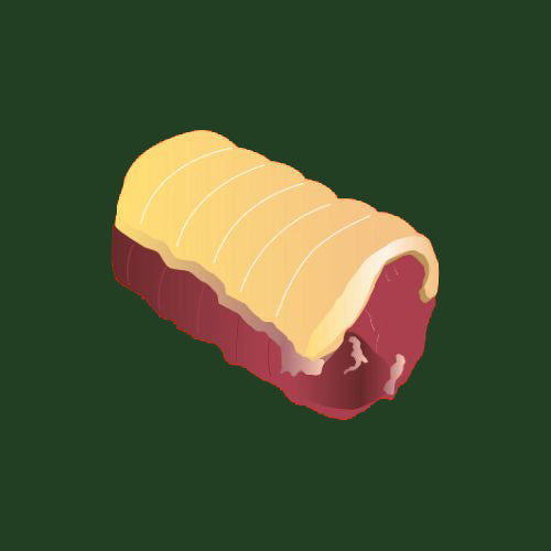 Pasture fed organic rolled sirloin ++
