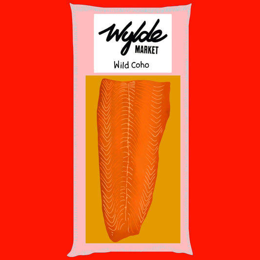 Christmas whole side cold smoked wild coho Alaskan salmon